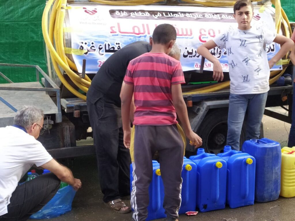 Vicdan, Gazze’de güvenli içme suyu sağlıyor